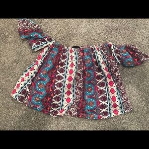 Off the shoulder shirt